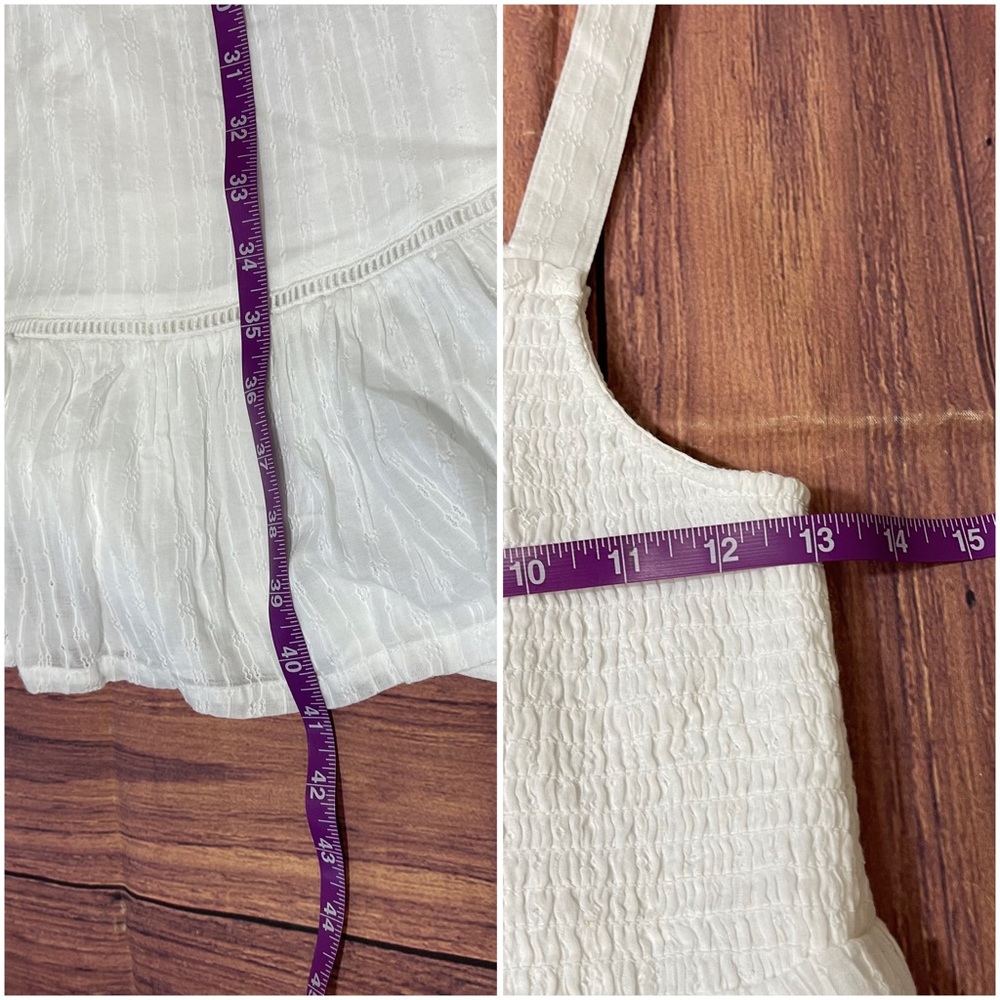 Joie Smocked Crochet Trim Tiered MIDI Dress - Picture 13 of 13